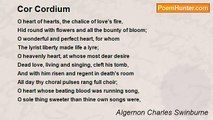 Algernon Charles Swinburne - Cor Cordium