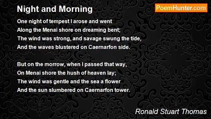 Ronald Stuart Thomas - Night and Morning