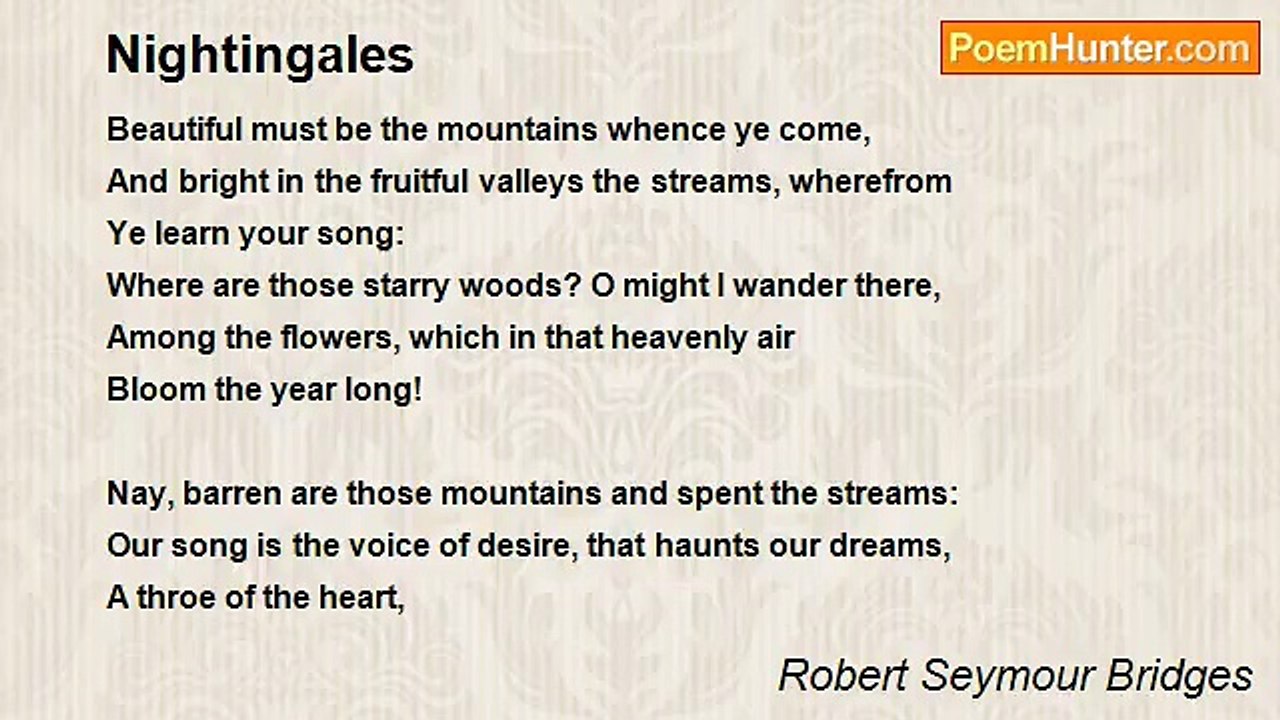 Robert Seymour Bridges - Nightingales