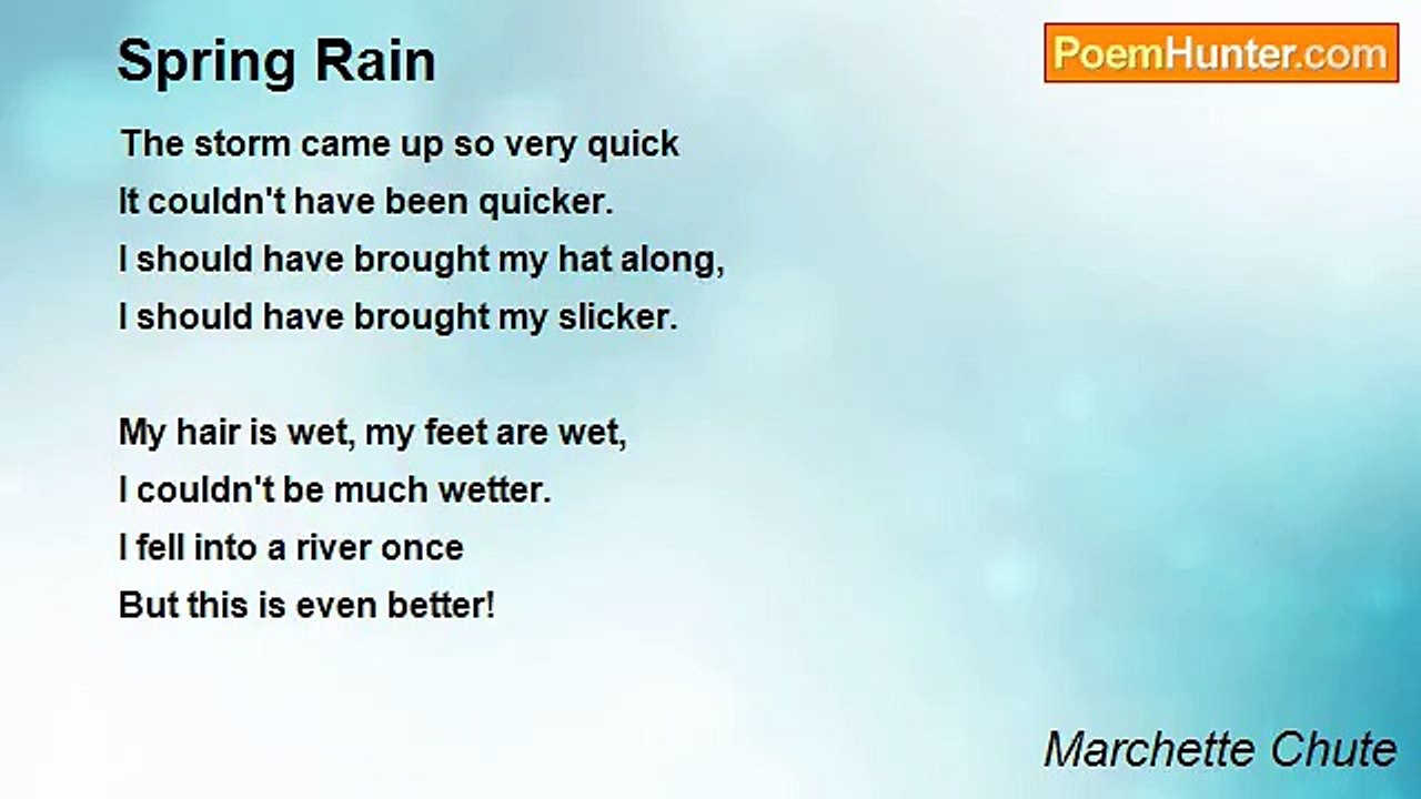 Marchette Chute - Spring Rain