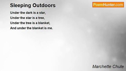 Marchette Chute - Sleeping Outdoors