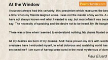 Paul Eluard - At the Window