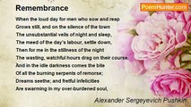 Alexander Sergeyevich Pushkin - Remembrance