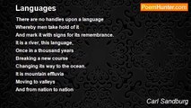 Carl Sandburg - Languages