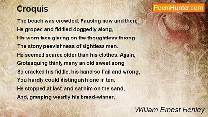 William Ernest Henley - Croquis