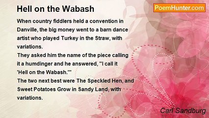 Carl Sandburg - Hell on the Wabash