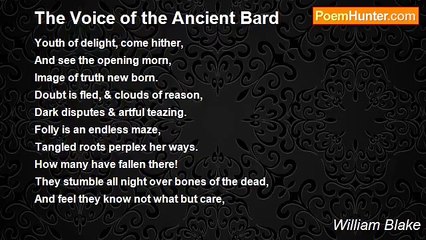 William Blake - The Voice of the Ancient Bard