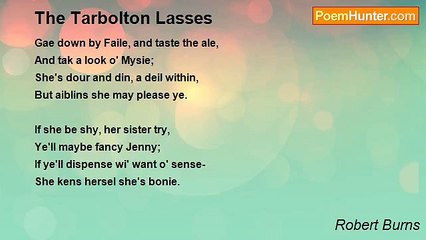 Robert Burns - The Tarbolton Lasses