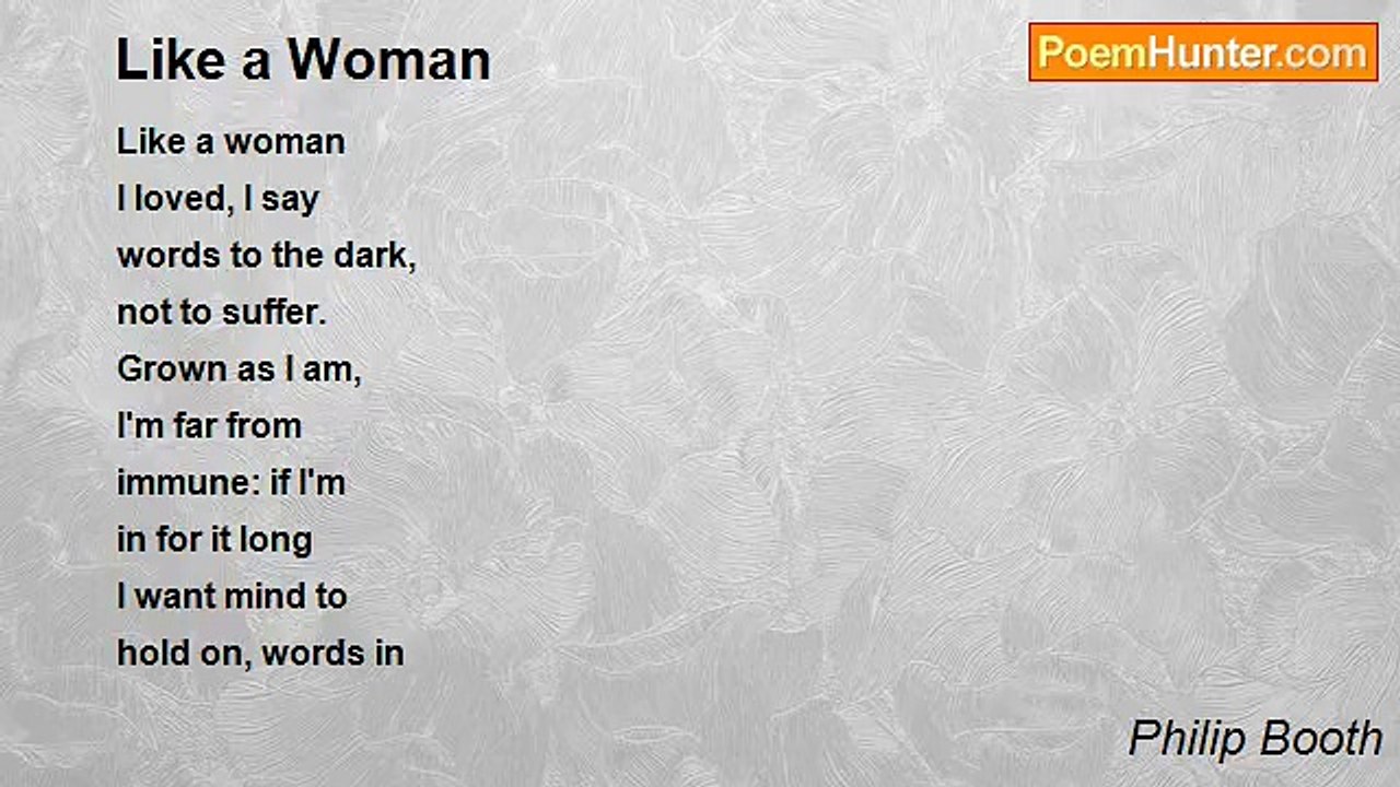 Philip Booth - Like a Woman