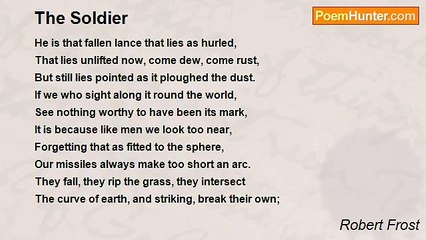 Robert Frost - The Soldier