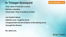 Brian Patten - In Tintagel Graveyard
