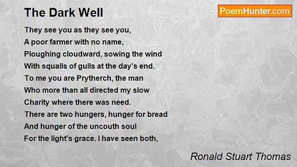 Ronald Stuart Thomas - The Dark Well
