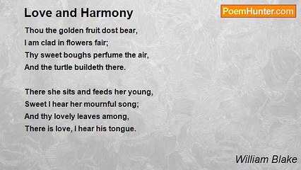 William Blake - Love and Harmony