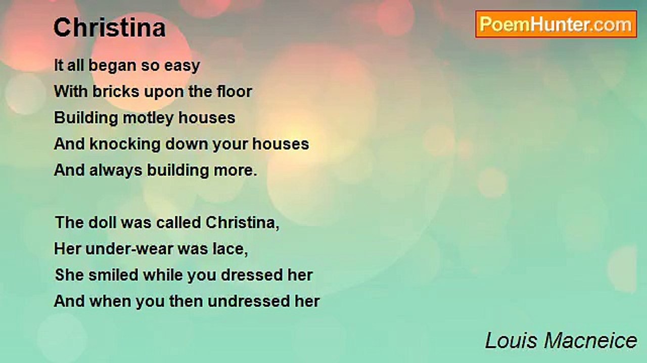 Louis Macneice - Christina