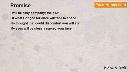 Vikram Seth - Promise