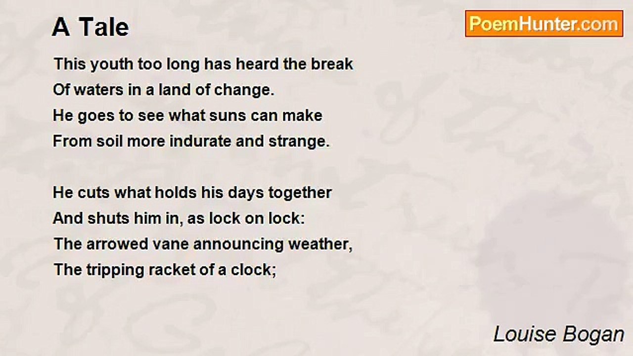 Louise Bogan - A Tale