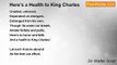 Sir Walter Scott - Here’s a Health to King Charles