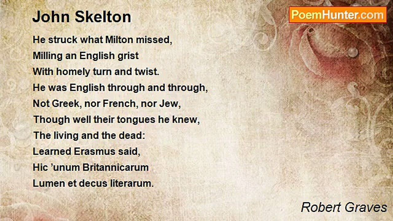 Robert Graves - John Skelton