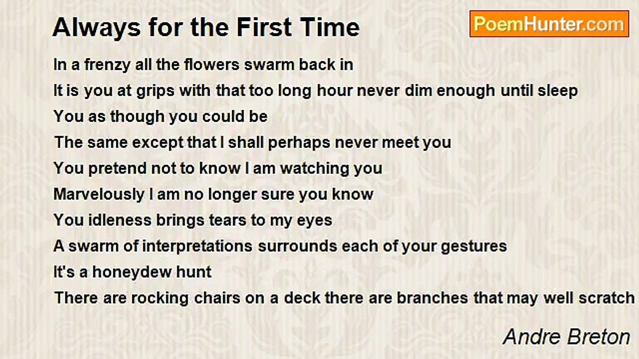Andre Breton - Always for the First Time