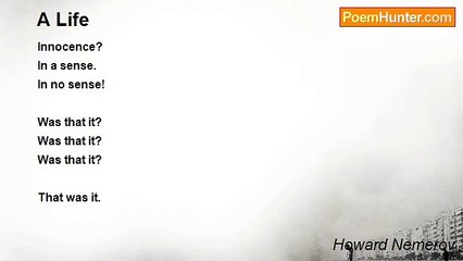 Howard Nemerov - A Life