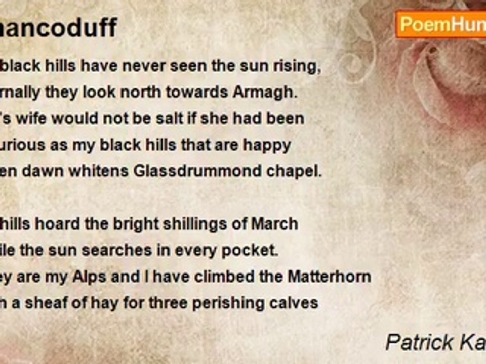 Patrick Kavanagh - Shancoduff