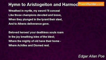 Edgar Allan Poe - Hymn to Aristogeiton and Harmodius