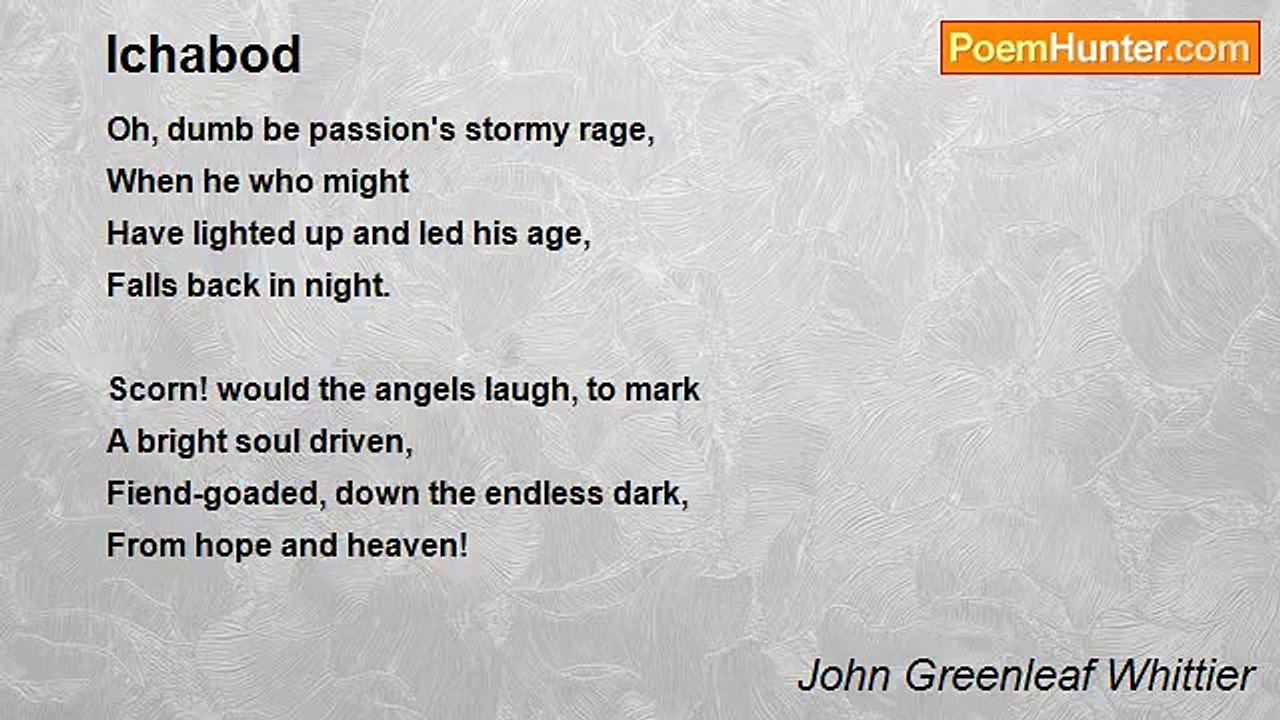 John Greenleaf Whittier - Ichabod