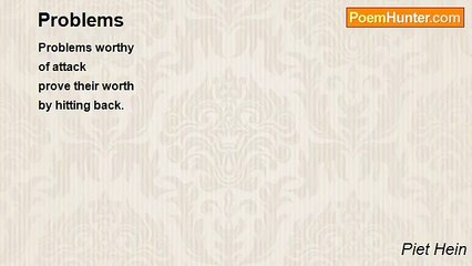 Piet Hein - Problems