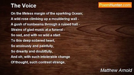 Matthew Arnold - The Voice