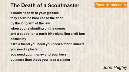 John Hegley - The Death of a Scoutmaster