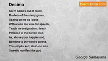 George Santayana - Decima