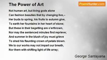 George Santayana - The Power of Art