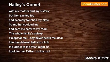 Stanley Kunitz - Halley's Comet