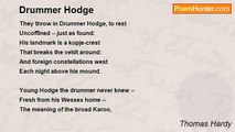 Thomas Hardy - Drummer Hodge