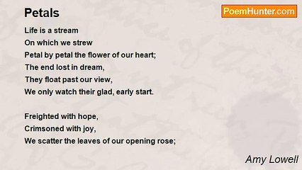 Amy Lowell - Petals