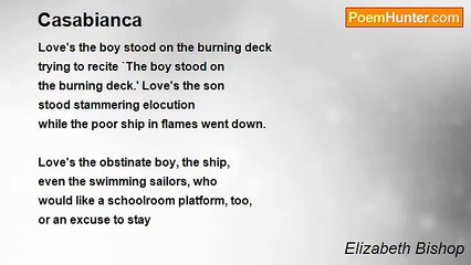 Elizabeth Bishop - Casabianca