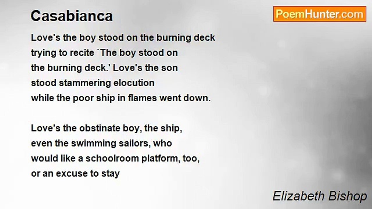 Elizabeth Bishop - Casabianca