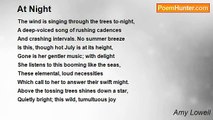 Amy Lowell - At Night
