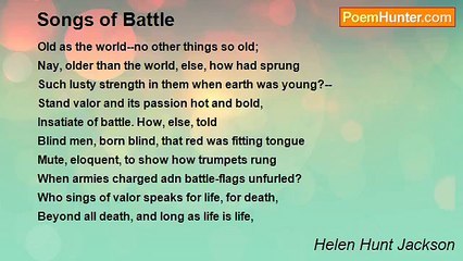 Helen Hunt Jackson - Songs of Battle