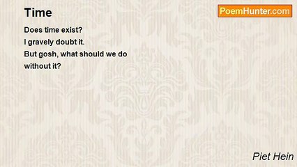 Piet Hein - Time
