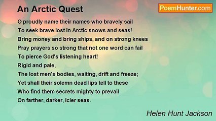 Helen Hunt Jackson - An Arctic Quest