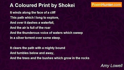 Amy Lowell - A Coloured Print by Shokei
