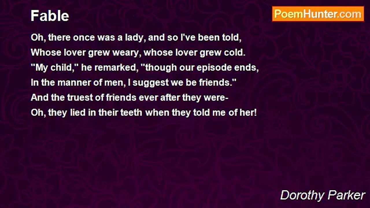Dorothy Parker - Fable