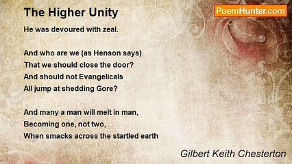 Gilbert Keith Chesterton - The Higher Unity