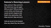 Dorothy Parker - Salome's Dancing-Lesson