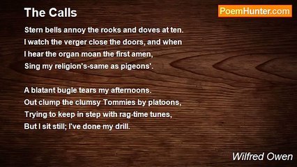 Wilfred Owen - The Calls