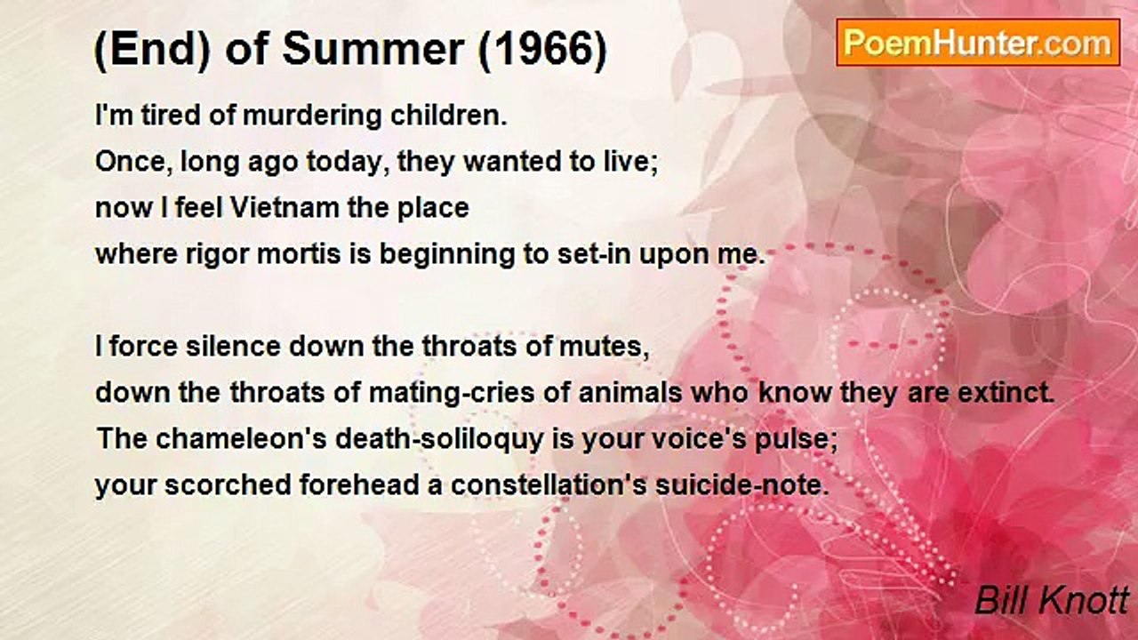 Bill Knott - (End) of Summer (1966)
