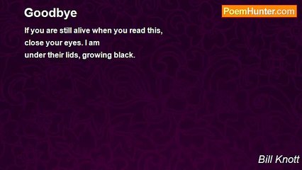 Bill Knott - Goodbye