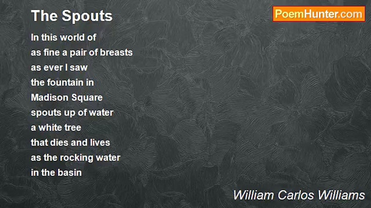 William Carlos Williams - The Spouts