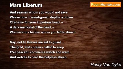 Henry Van Dyke - Mare Liberum